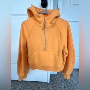 Lululemon Oversized Half Zip Scuba in Mango Dream Size XS/S